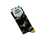 جوراب ساق بلند برند SOCK STREET طرح dinosaur