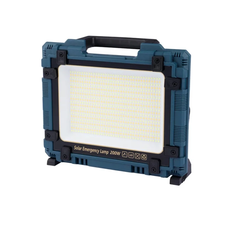 پروژکتور سیار شارژی و پاور بانک خورشیدی W8109-1