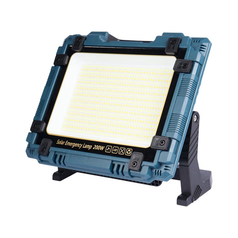 پروژکتور سیار شارژی و پاور بانک خورشیدی W8109-1